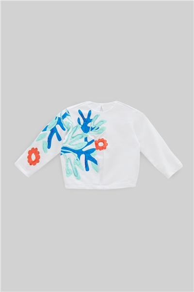 GB Baby Kız Bebek Beyaz S-Shirt