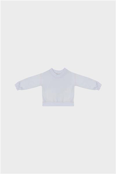 GB Baby Kız Bebek Beyaz Sweatshirt