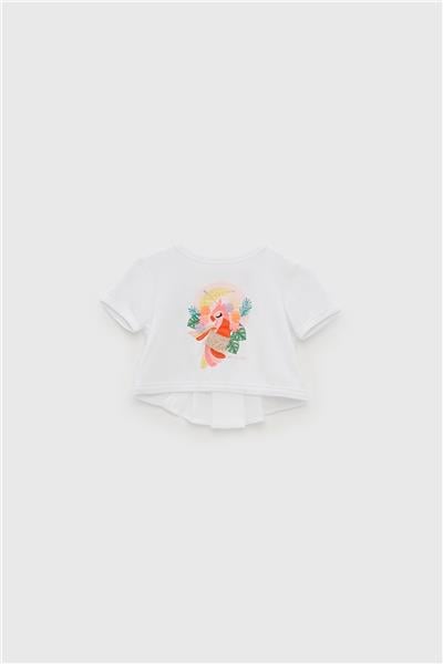 GB Baby Kız Bebek Beyaz T-Shirt