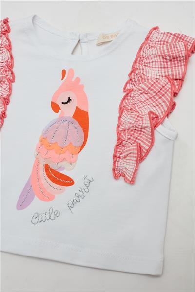GB Baby Kız Bebek Beyaz T-Shirt