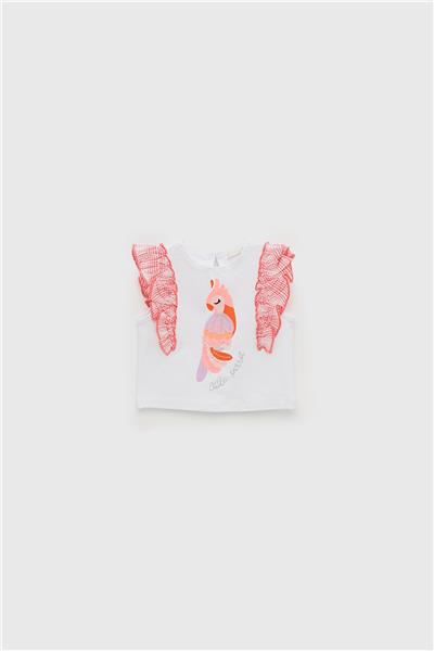 GB Baby Kız Bebek Beyaz T-Shirt