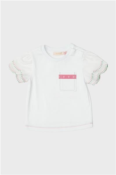 GB Baby Kız Bebek Beyaz T-Shirt
