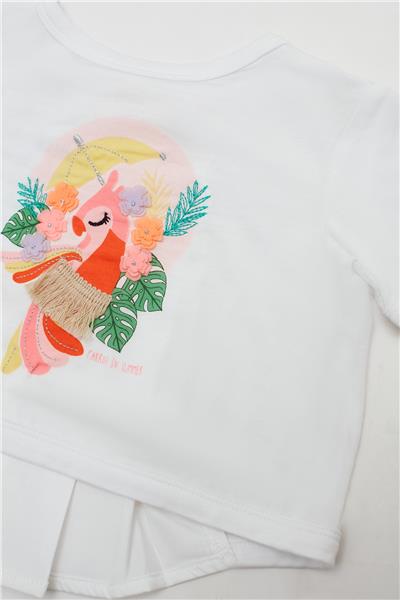 GB Baby Kız Bebek Beyaz T-Shirt