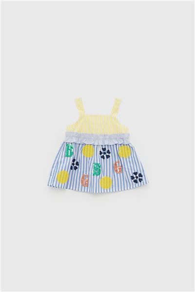 GB Baby Kız Bebek Çizgili Bluz