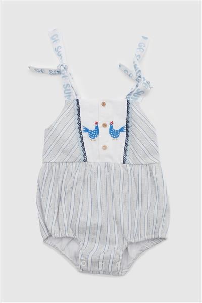 GB Baby Kız Bebek Çizgili Tulum