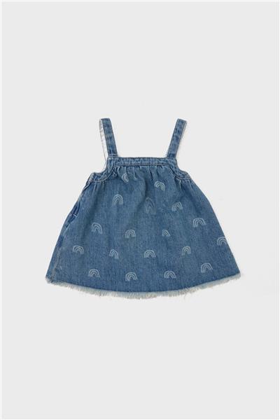 GB Baby Kız Bebek Denim Salopet