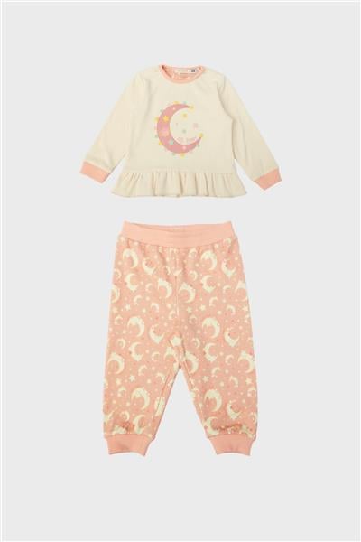 GB Baby Kız Bebek Desenli Pijama Takımı