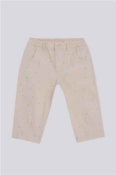 GB Baby Kız Bebek Ekru PantolonGB Baby Kız Bebek Ekru Pantolon