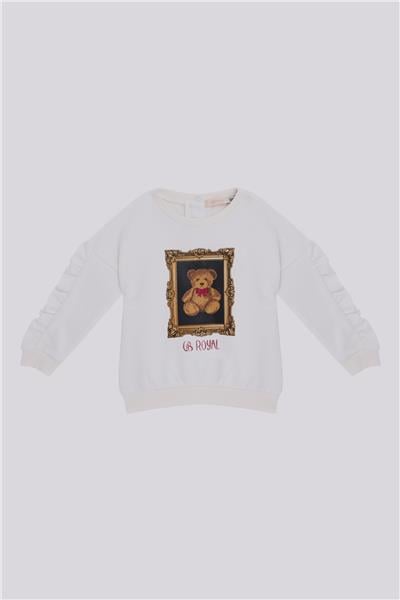 GB Baby Kız Bebek Ekru SweatshirtGB Baby Kız Bebek Ekru Sweatshirt