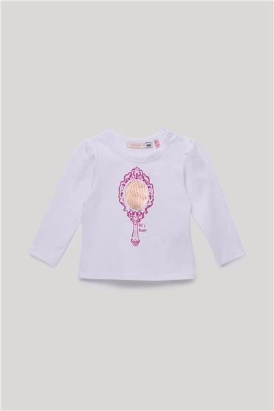GB Baby Kız Bebek Ekru T-Shirt