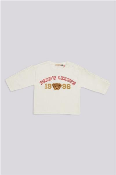 GB Baby Kız Bebek Ekru TshirtGB Baby Kız Bebek Ekru Tshirt