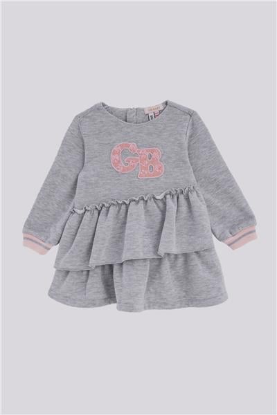 GB Baby Kız Bebek Gri ElbiseGB Baby Kız Bebek Gri Elbise