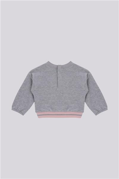 GB Baby Kız Bebek Gri SweatshirtGB Baby Kız Bebek Gri Sweatshirt