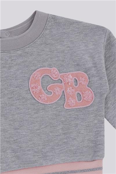 GB Baby Kız Bebek Gri SweatshirtGB Baby Kız Bebek Gri Sweatshirt