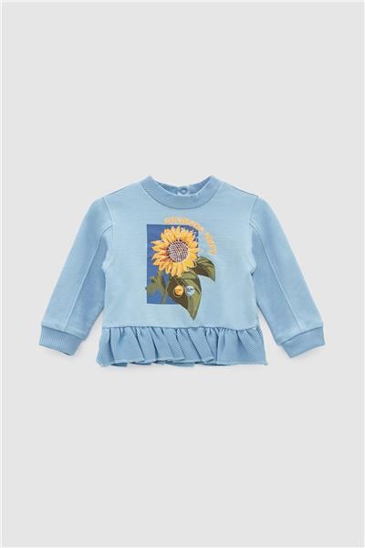 GB Baby Kız Bebek Mavi S-Shirt