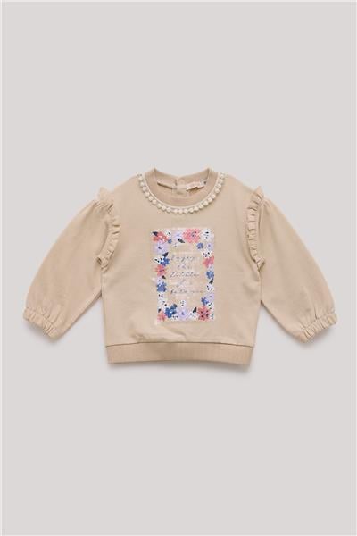GB Baby Kız Bebek Somon Sweatshirt