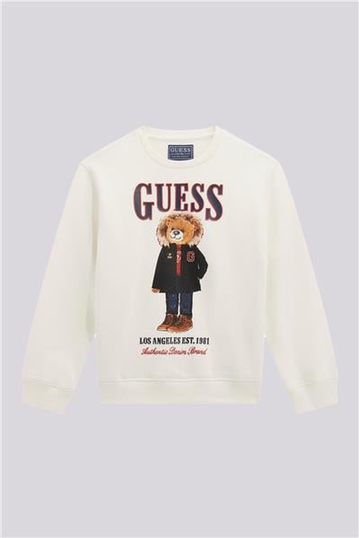 Guess Erkek Çocuk Beyaz SweatshirtGuess Erkek Çocuk Beyaz Sweatshirt