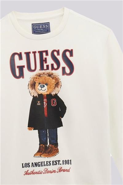 Guess Erkek Çocuk Beyaz SweatshirtGuess Erkek Çocuk Beyaz Sweatshirt