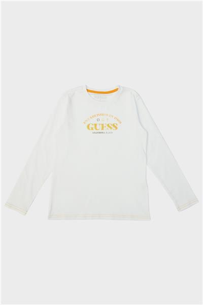 Guess Erkek Çocuk Beyaz T-Shirt
