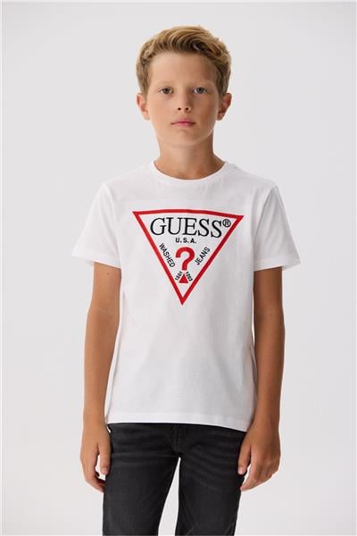 Guess Erkek Çocuk Beyaz T-Shirt