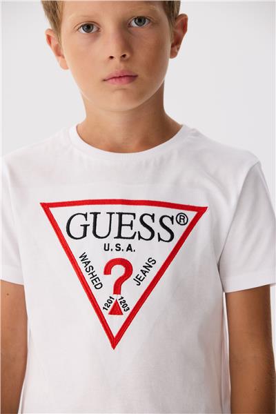 Guess Erkek Çocuk Beyaz T-Shirt