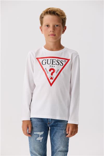 Guess Erkek Çocuk Beyaz T-Shirt