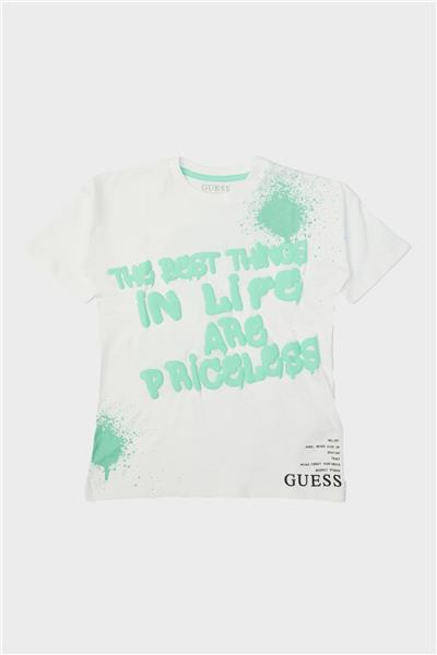 Guess Erkek Çocuk Beyaz T-Shirt