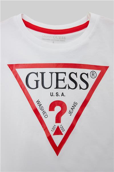 Guess Erkek Çocuk Beyaz T-Shirt