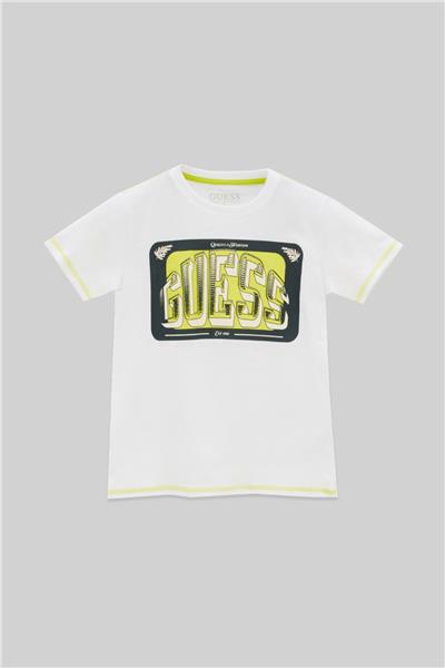 Guess Erkek Çocuk Beyaz T-Shirt