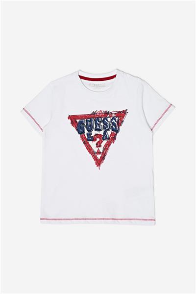 Guess Erkek Çocuk Beyaz T-Shirt