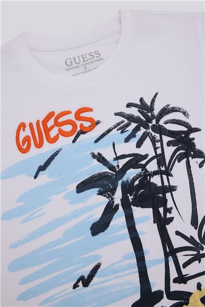 Guess Erkek Çocuk Beyaz TshirtGuess Erkek Çocuk Beyaz Tshirt