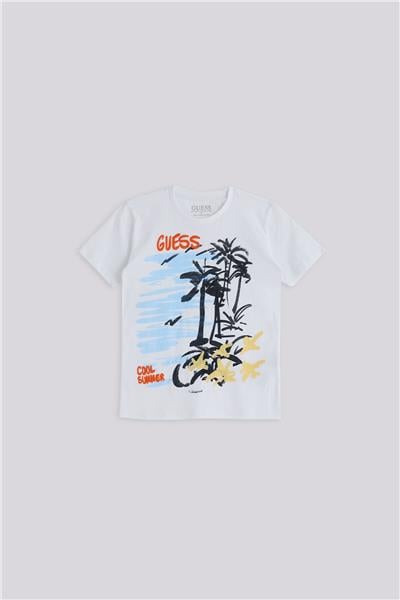 Guess Erkek Çocuk Beyaz TshirtGuess Erkek Çocuk Beyaz Tshirt