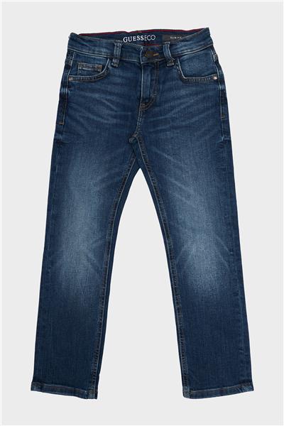 Guess Erkek Çocuk Desenli Jean Pantolon