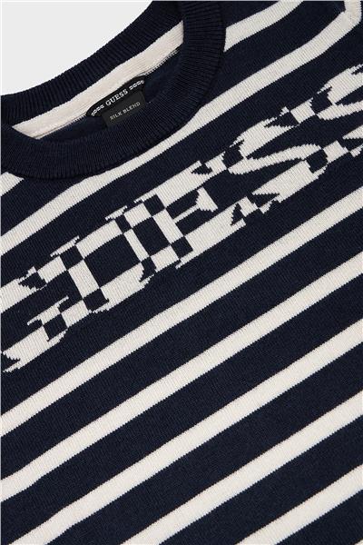 Guess Erkek Çocuk Desenli Kazak