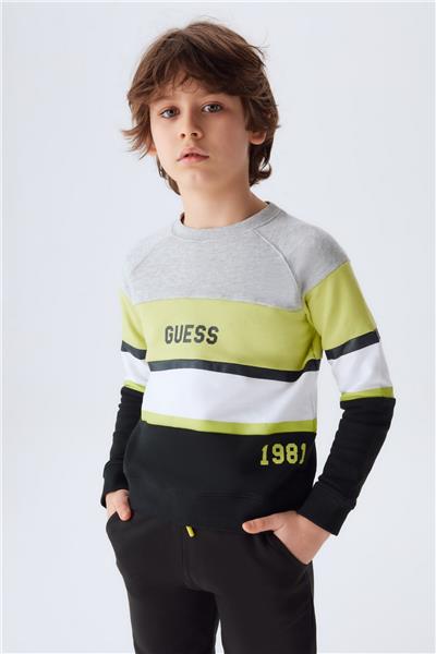 Guess Erkek Çocuk Desenli Sweatshirt