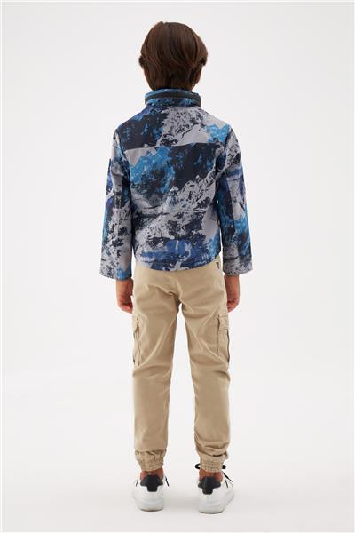 Guess Erkek Çocuk Desenli Yağmurluk