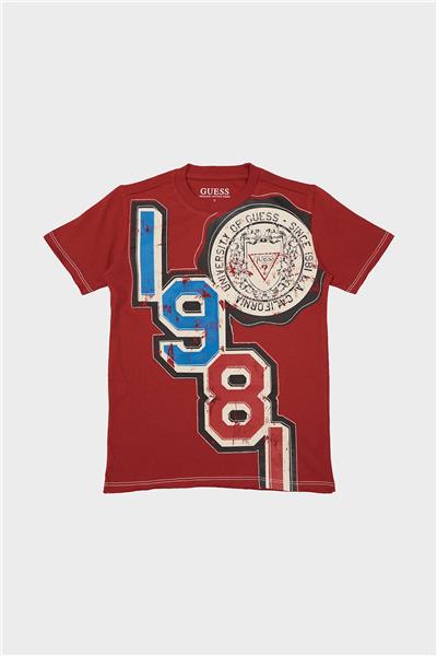 Guess Erkek Çocuk Kırmızı Tshirt