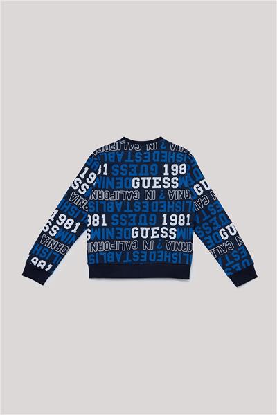 Guess Erkek Çocuk Mavi Sweatshirt