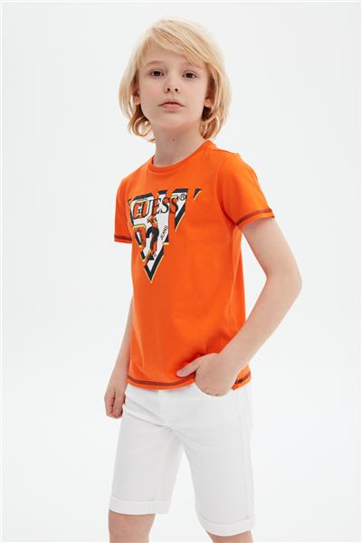 Guess Erkek Çocuk Oranj T-Shirt