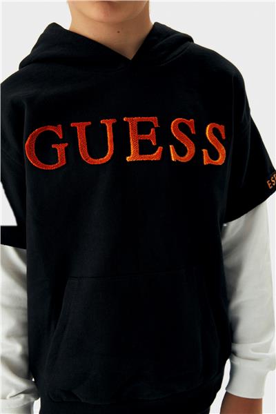 Guess Erkek Çocuk Siyah Sweatshirt