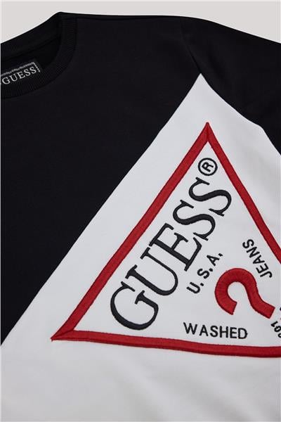 Guess Erkek Çocuk Siyah Sweatshirt
