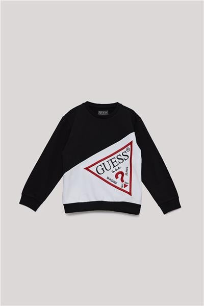 Guess Erkek Çocuk Siyah Sweatshirt