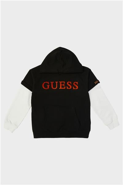 Guess Erkek Çocuk Siyah Sweatshirt