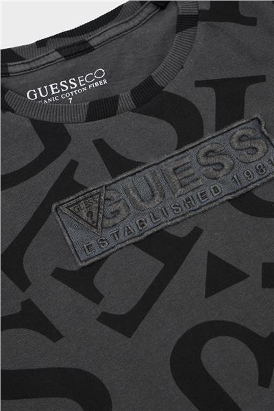 Guess Erkek Çocuk Siyah Tshirt