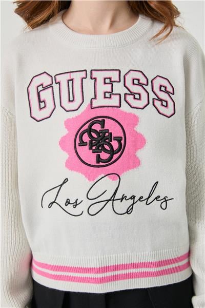 Guess Kız Çocuk Beyaz KazakGuess Kız Çocuk Beyaz Kazak