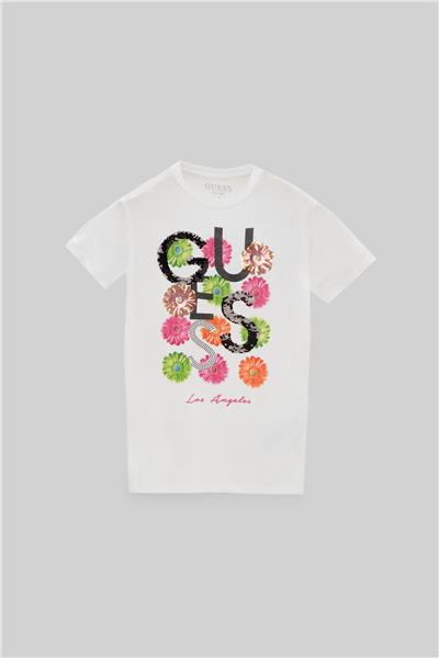 Guess Kız Çocuk Beyaz T-Shirt
