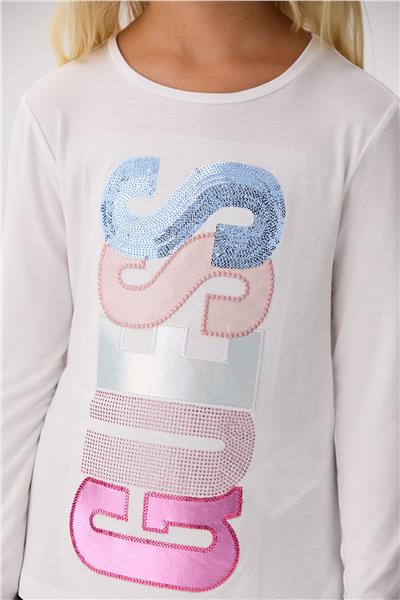 Guess Kız Çocuk Beyaz T-Shirt