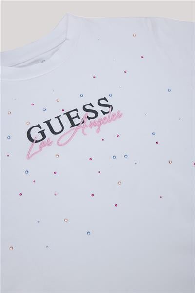 Guess Kız Çocuk Beyaz T-Shirt