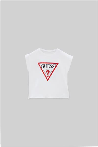 Guess Kız Çocuk Beyaz T-Shirt