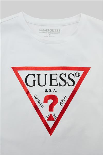Guess Kız Çocuk Beyaz T-Shirt